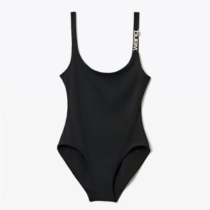 Alexander Wang crystal charm low back bodysuit